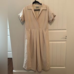 Cream Long Dress by Rachel Comey